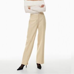 Aritzia Wilfred Alanya wide leg pant Heather oat beige